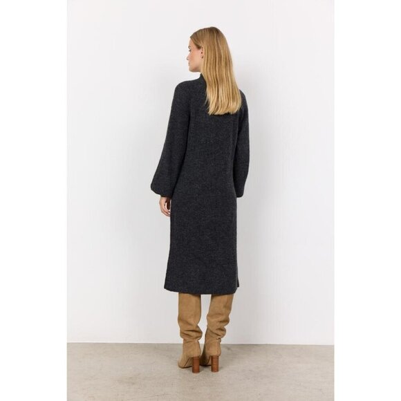 NWT SOYA CONCEPT Nessie Dark Grey Knit Dress - Picture 3 of 8